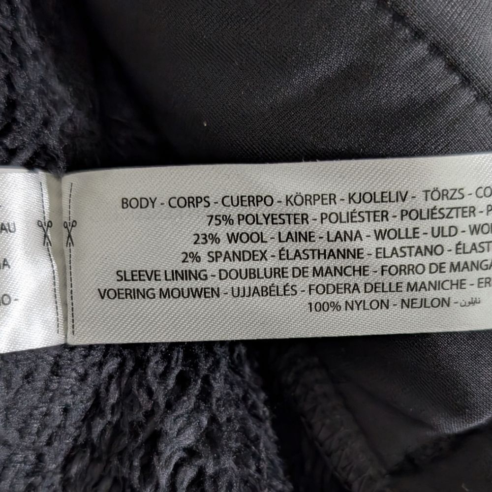 Ariat Bowdrie Performance Bonded Jacket Gray Black Sherpa Lined Small - Picture 7 of 7